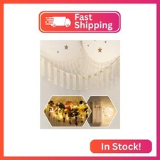 Stuffed Animal Hammock Corner with LED Light - Toy Storage Hammock Plushie Net L