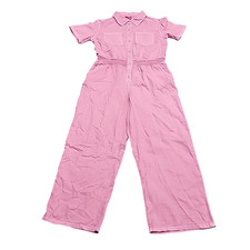 Girls Short Sleeves Utility Jumpsuit - Cat  Jack Pink X-Large Size 14 Pink