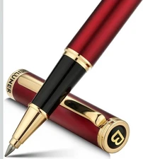 Luxury Rollerball Pen,24K Gold Trim,Noble and Elegant Designs,Schneider Ink R...