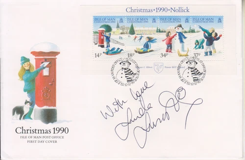 LINDA LUSARDI SIGNED ISLE OF MAN FDC