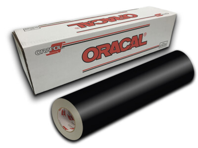 12'' X 5yd - Black Gloss Oracal 651 Craft & Hobby Cutting Vinyl Roll