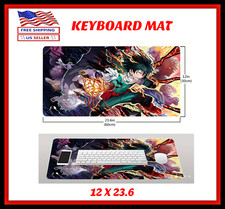 Anime Gaming PC Laptop Keyboard Desk Mat Mouse Pad 12 x 23.6 New