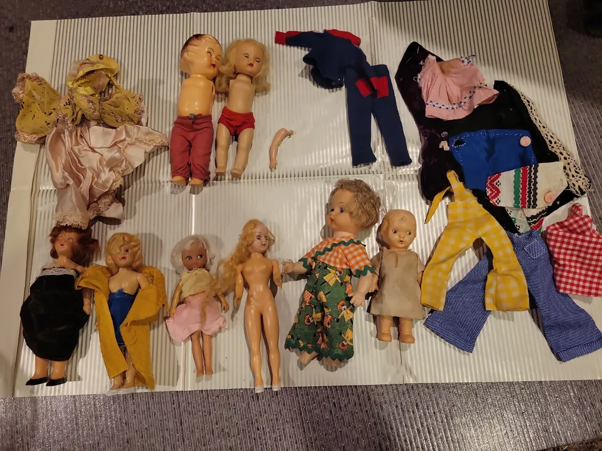 Antique Vintage Dolls Lot Duchess StoryBook Irwin Some TLC Handmade Clothes