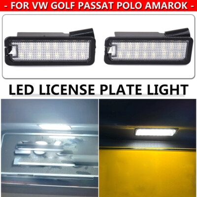 2PCS For VW Scirocco 3 2008 2009 2010 2011-2017 Rear Bumper License Plate Light