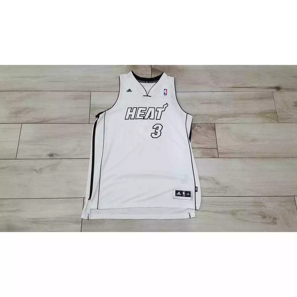 Men's Adidas Miami Heat Dwyane Wade Legacy NBA Basketball jersey White Hot