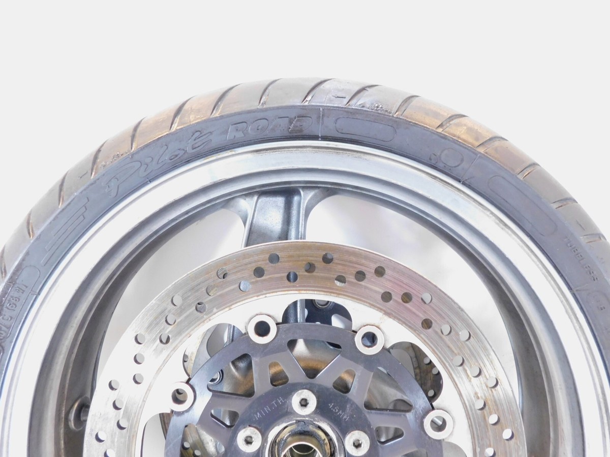 むの 1990-1992 Kawasaki Ninja ZX-11 ZX1100 Gray Front Wheel Hub