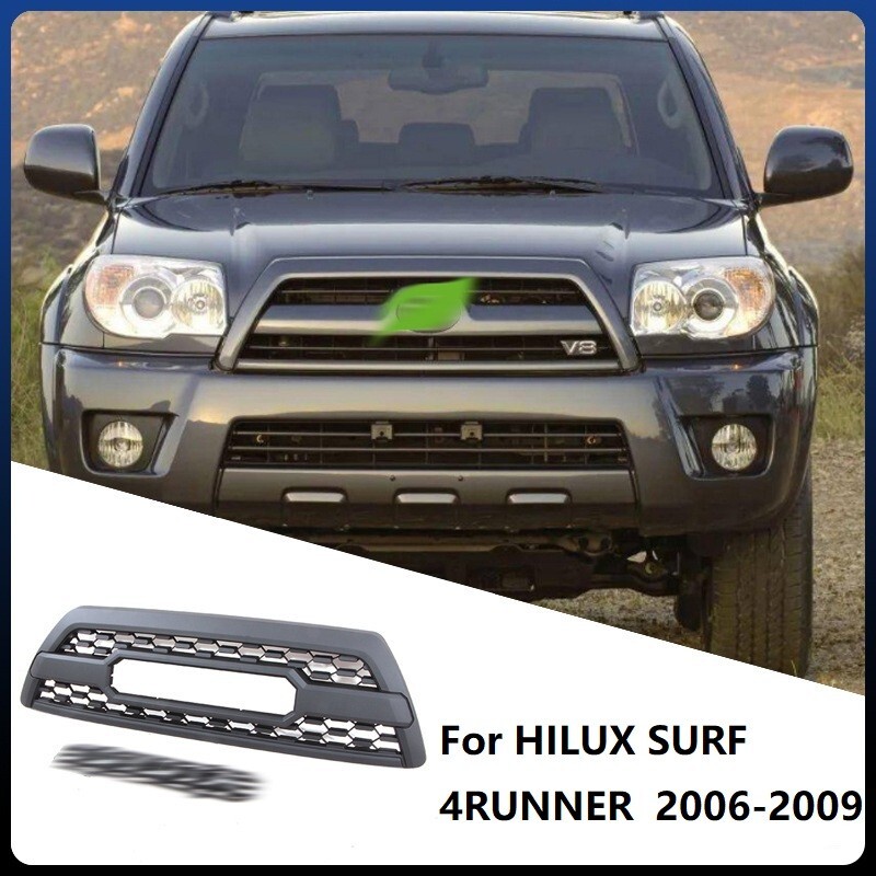 Car Grille For HILUX SURF 4RUNNER 2006-2009 ABS Front Grille With Light