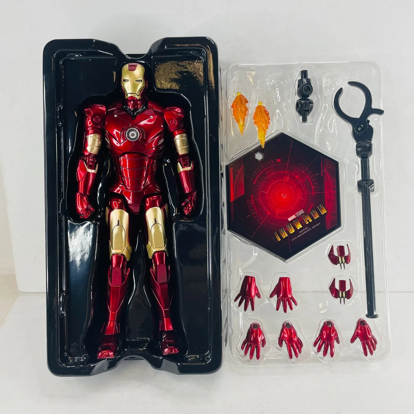Marvel Avengers Iron Man Mark 3 MK3 Ironman Toy LED Light Action Figure Model - product detail image 15