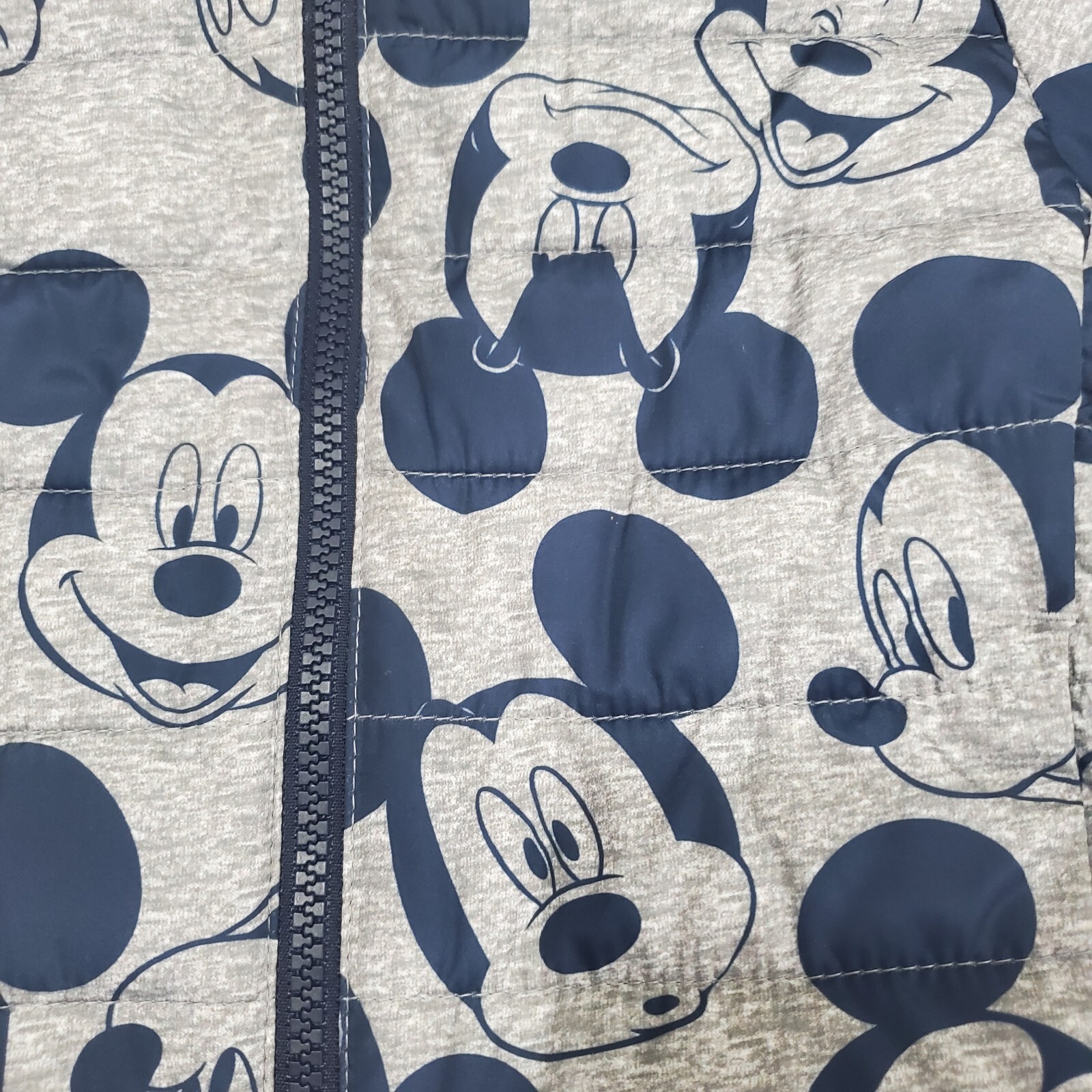 BABY GAP DISNEY MICKEY MOUSE PUFFER JACKET ~ GREY TODDLER 3T LIGHTWEIGHT image 3