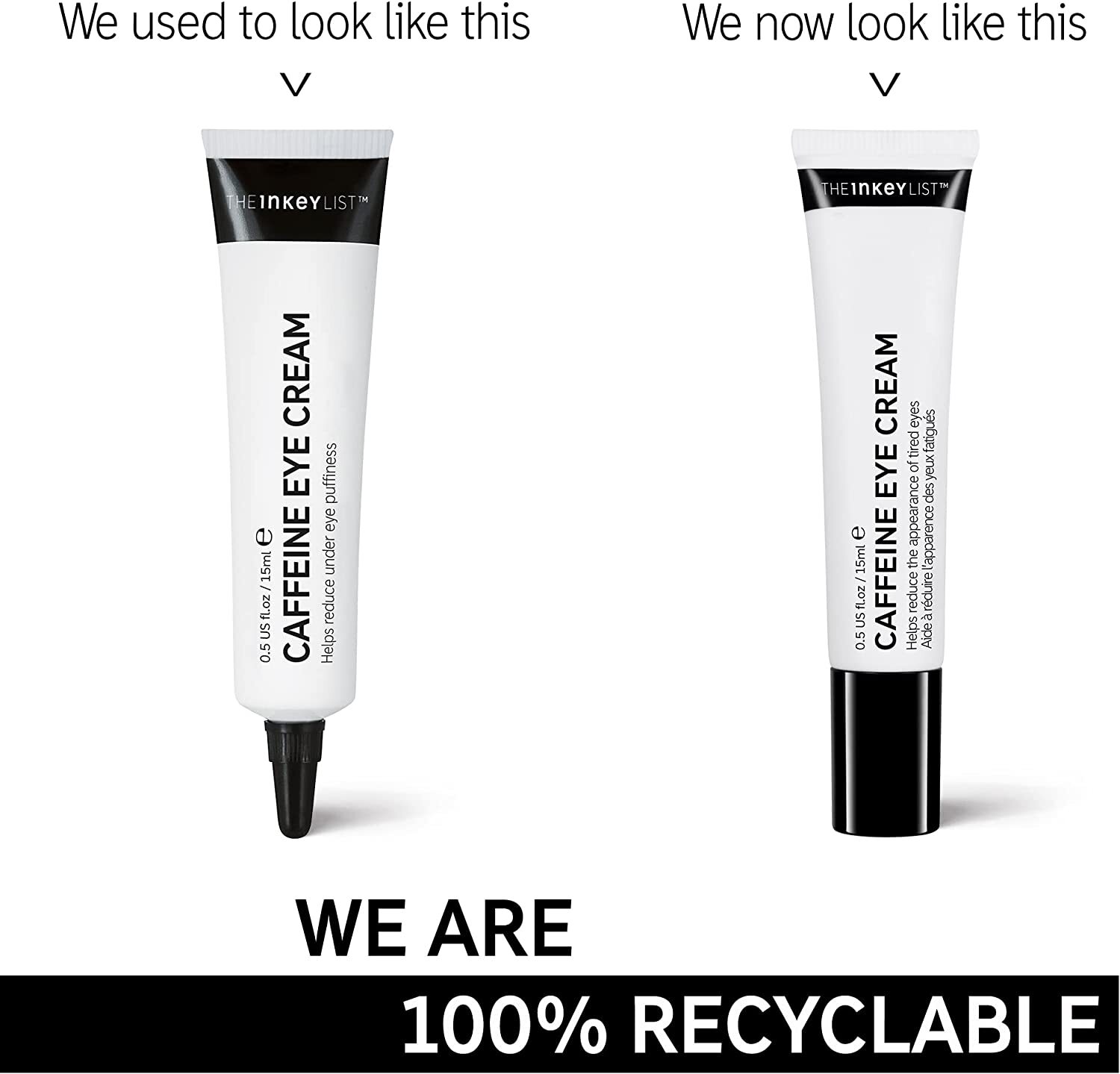 The Inkey List Caffeine Eye Cream Helps Dark Circles Tired Eyes 15ml Lotion New eBay