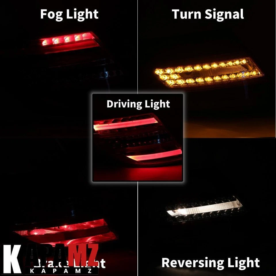 Пара задних фонарей для Mercedes-Benz 2011-2014 W204 C-класса 250 C300 C350 комплект - Изображение 2 из 4