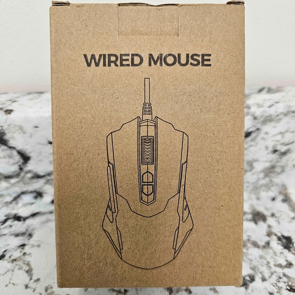 Pictek T7 Wired Gaming Mouse - 7200 DPI, 7 Programmable Buttons, RGB Lighting - Image 3 of 4