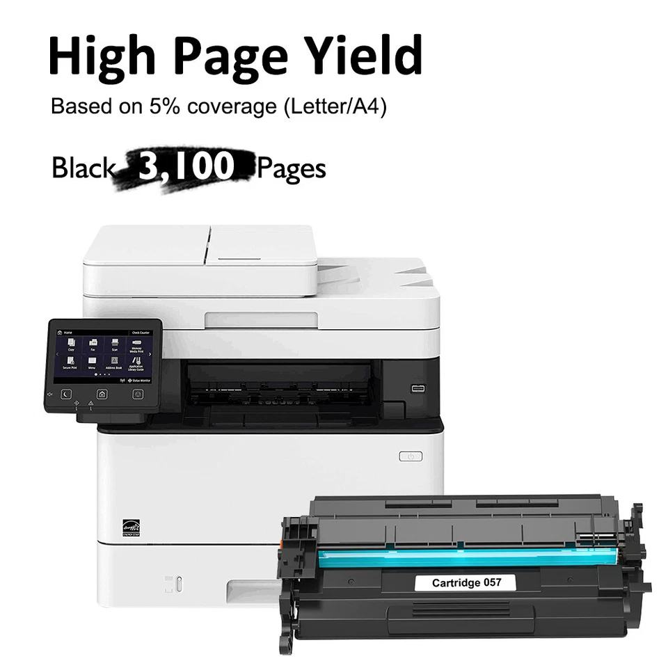 Картридж с тонером 057 057H высокая производительность совместим с Canon ImageCLASS MF445dw лот - Изображение 3 из 4