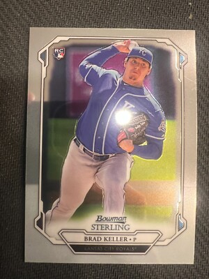 2019 Bowman Sterling - Brad Keller ( Kansas City Royals ) Rookie RC #BSR-58