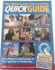 1995 Queensland State Election Quick Guide / Magazine Style Publication.