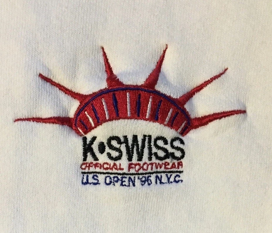 De Colección Años 90 K Swiss US Open Nueva York Calzado Oficial Promo Sudadera L Golf Foto 4 de 4