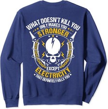 Lineman What Doesn't Kill You Electricity Electrician Unisex Crewneck Sweatshirt