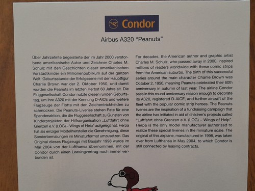 Herpa Miniaturmodelle Condor Airbus A320 Peanuts Edition 1/200 - Picture 4 of 17