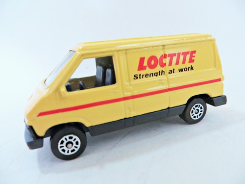 CORGI JUNIORS 'RENAULT TRAFIC VAN, LOCTITE'. YELLOW. 1:64. VINTAGE. MIB/BOXED. - Picture 2 of 11
