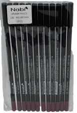 NABI LIPLINER PENCIL, L32 RED BROWN, 12 PCS 7.5" LONG- 12 PACK-FREE SHIPPING