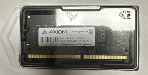 Axiom AX DDR4  8 GB  Memory Ram SO-DIMM 260-pin 2666 MHz PC4-21300 4VN06AA-AX - Picture 1 of 2