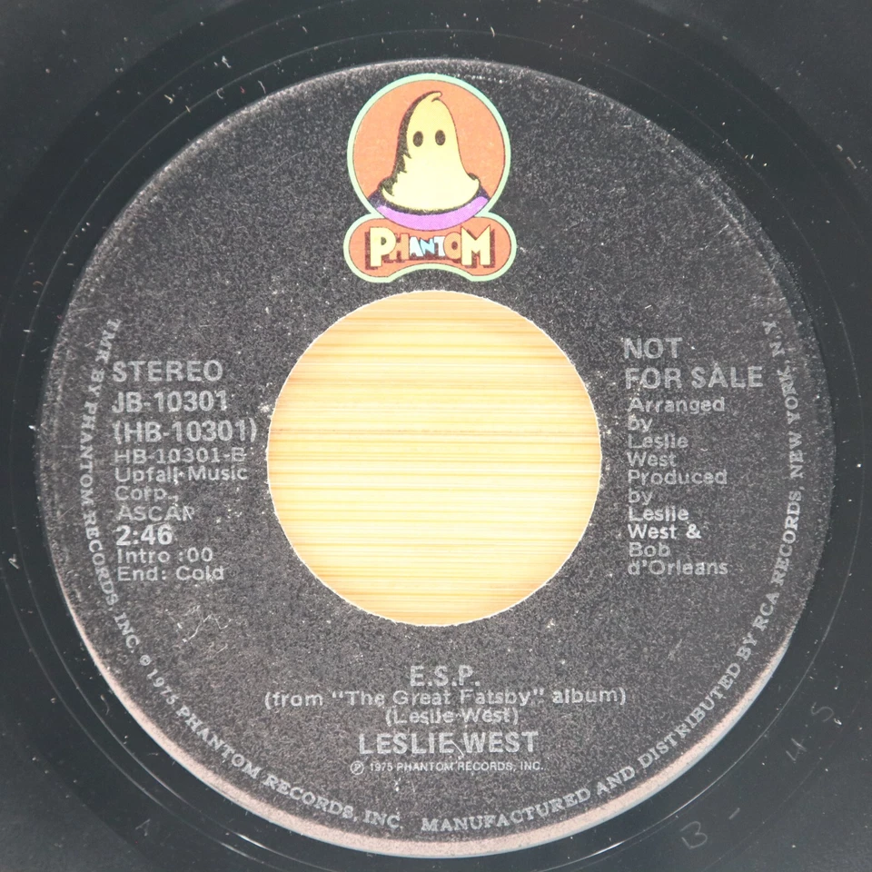 LESLIE WEST - DON'T BURN ME / E.S.P. - POP ROCK 45 PROMO PHANTOM - Imagem 2 de 2