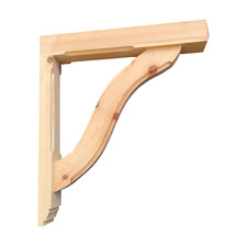 Decorative Timber Gallows Bracket - snake Brace - 3 standard sizes