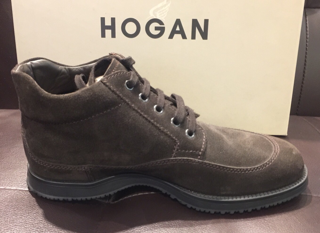 hogan uomo polacco traditional camoscio moro sconto 50%