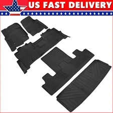 3D Floor Mats Floor Liner Set for 2018-UP Ford Expedition 7-Seat TPE All Weather