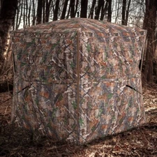 360 Degree One-Way See-Through Ground Hunting Blind 2-3 Person & Front Open Door