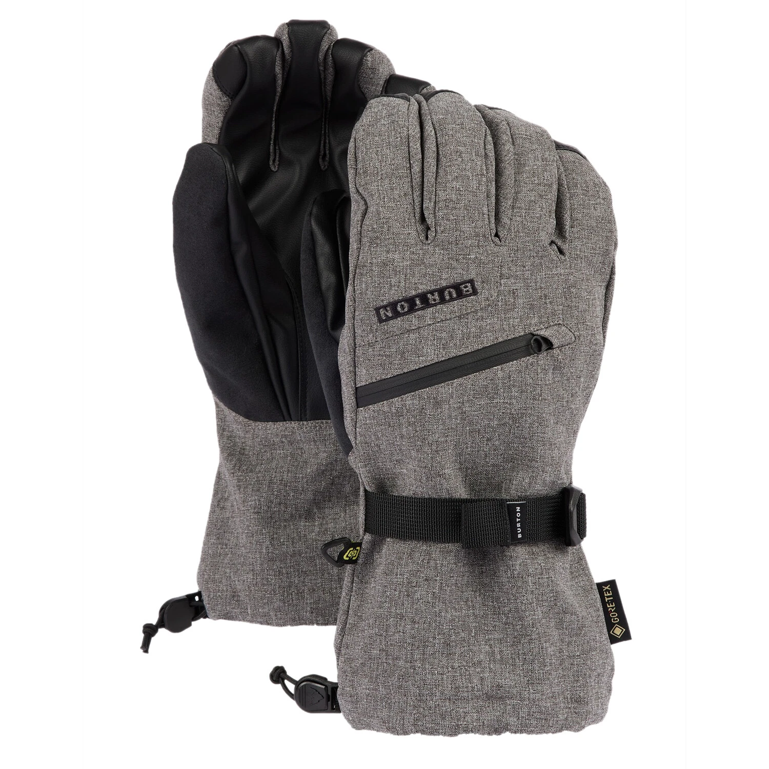 BURTON Mens 2025 Snowboard Snow - Gore-tex Gloves - Gray Heather