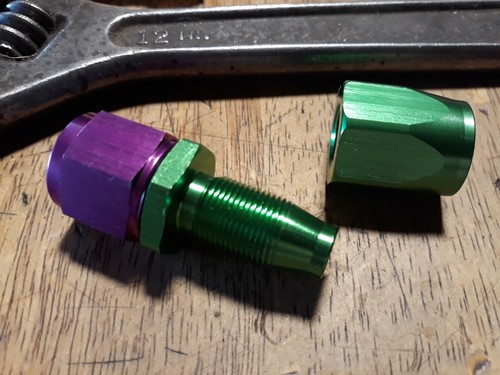 8 an fitting straight,purple &green. - Bild 2 von 2