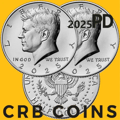 2025 P&D United States Kennedy Half Dollar 2 Coin Set - KM#A202b - (BU) - HD25PD