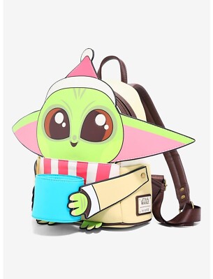Last One Loungefly Star Wars Mandalorian The Child Mug Holiday Mini Backpack New 88206-1.jpg main image 3