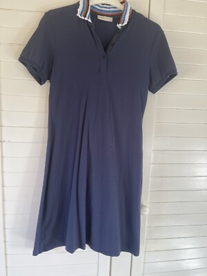 Mudo Collectıon Polokleid Polohemdkleid Poloshirtkleid in blau , Größe 38-36