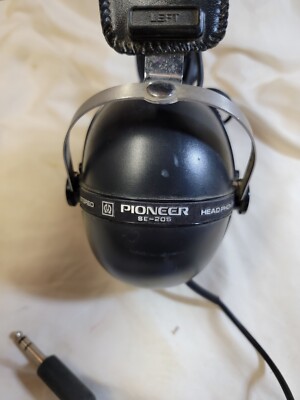 VINTAGE Pioneer SE-205 Over Ear Headband Headphones - Black TESTED
