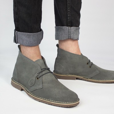 grey suede desert boots mens
