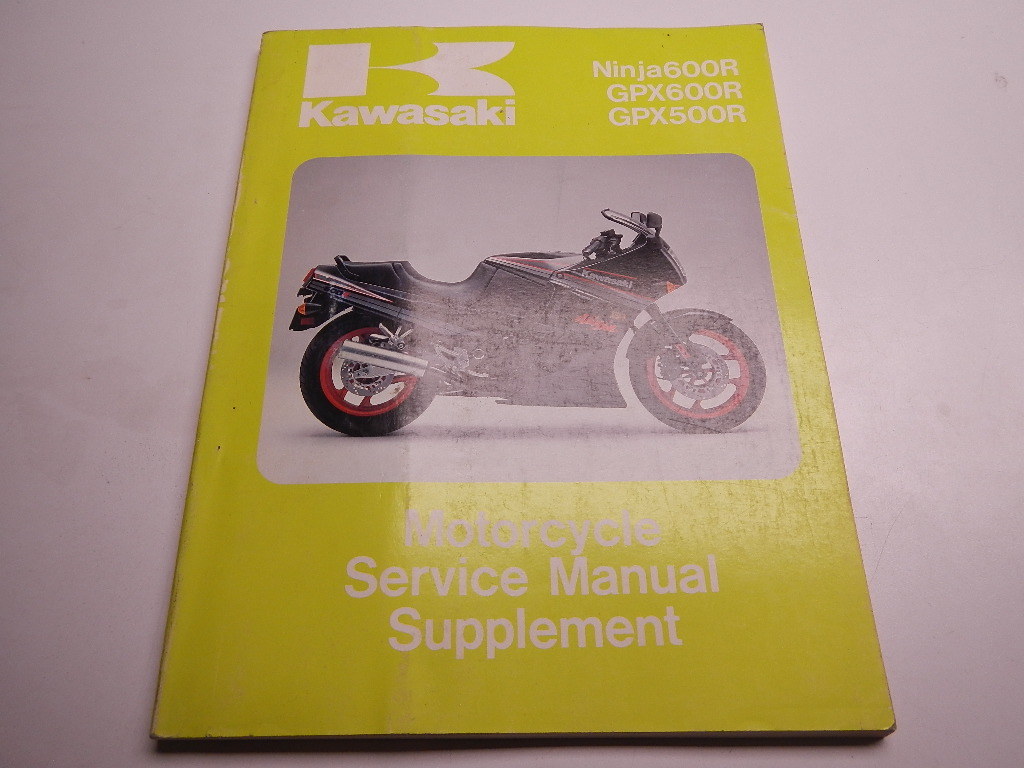 1988 Kawasaki Ninja 600R GPX600R GPX500R Motorcycle Service Manual