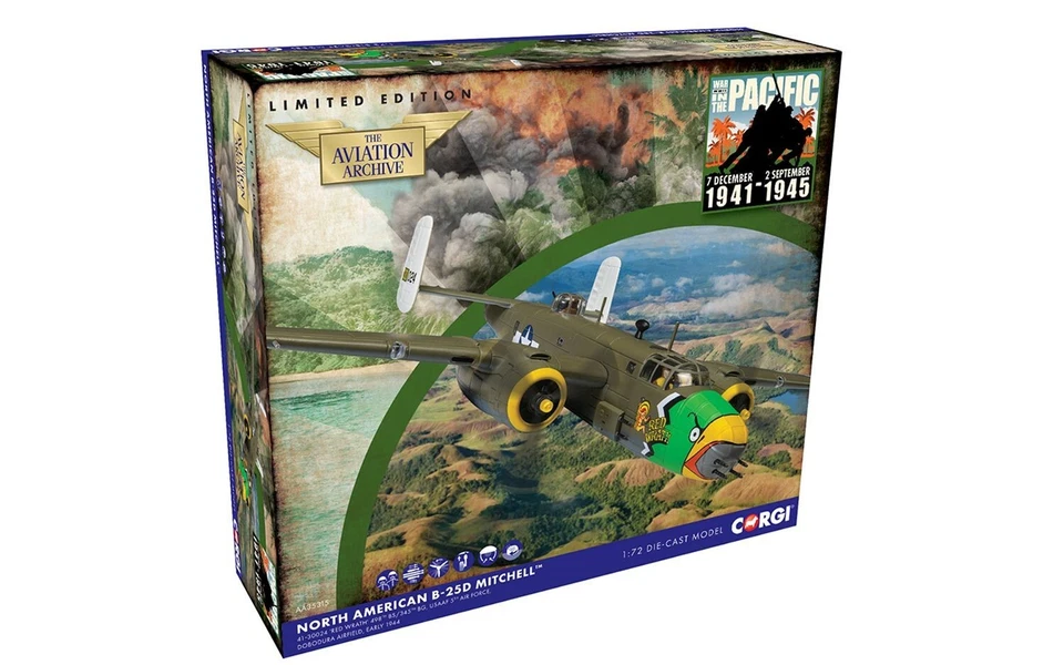 Corgi AA35315, North American B-25D Mitchell, 'Red Wrath', 1:72 - Image 3 of 3
