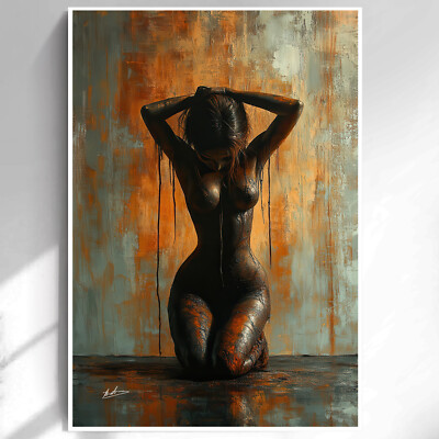 Leinwand Bilder Frauen Erotik Wandkunst Gemälde Wandbilder XXL Wohnzimmer 6258A