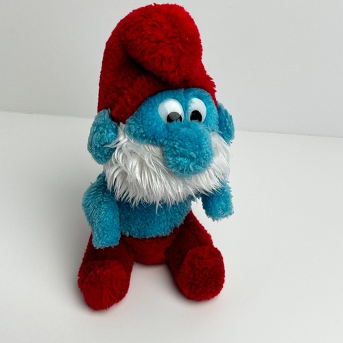 Vintage The Smurfs Plush | Peyo 1981 1984 | GC | Papa / Clown / Devil - Photo 2/15