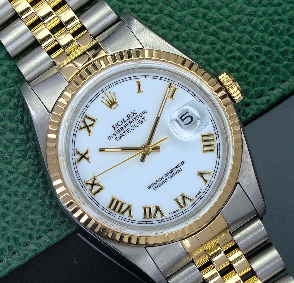 Rolex 16233 Rolex Datejust 36 White Roman Buy Used Rolex Datejust