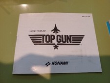 Instruction Booklet Manual ONLY - TOP GUN - Nintendo NES - Round Seal.