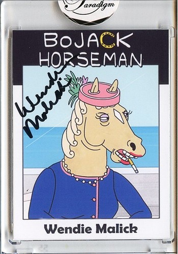 -BOJACK HORSEMAN- WENDIE MALICK Signed/Autograph/Auto Certified TV Cartoon Card