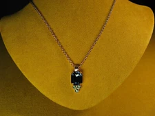 MARIANA NECKLACE SWAROVSKI CRYSTALS BEAD PENDANT RGP MOSAIC Multi Green Blue