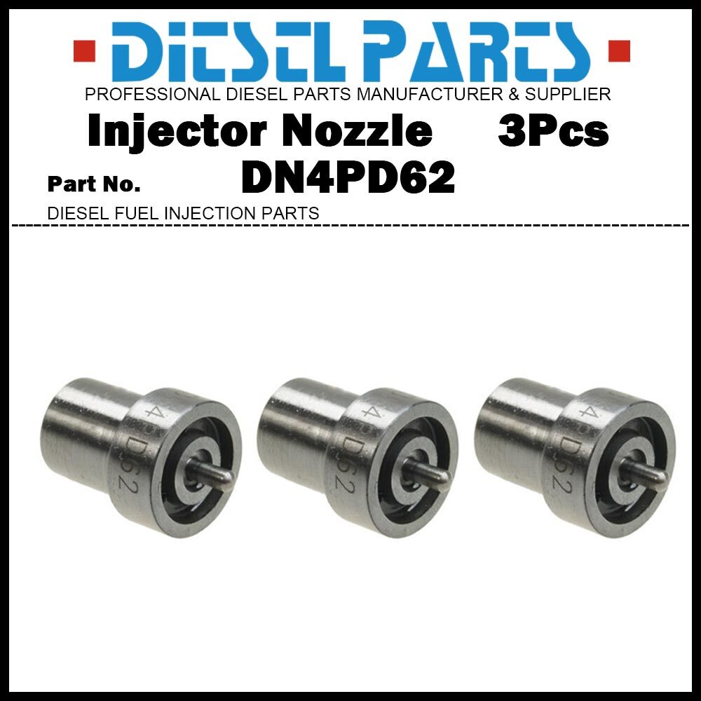 3Pcs Injector Nozzle DN4PD62 for Kubota D722 D782 D902 16001-53000