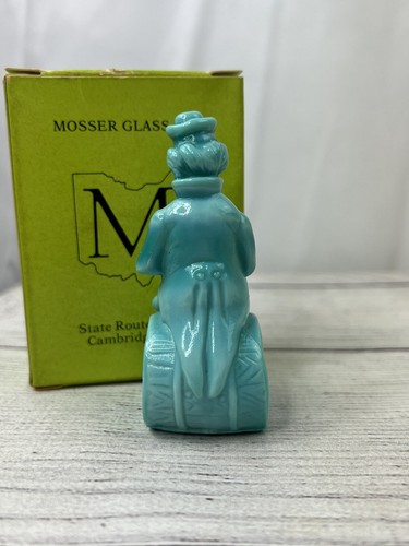 Mosser Glass Clown Alley The Performer The EndOhio 1982 con caja de 3 3/8 en vidrio de escoria - Imagen 4 de 7
