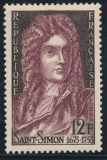TIMBRE FRANCE 1008** St Simon  1955