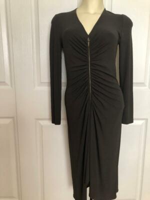 celine brown dress Womens Celine Tie Back Dress Espresso