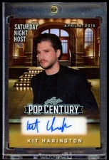 2025 LEAF POP CENTURY KIT HARRINGTON SNL HOSTS AUTOGRAPH GOLD #ED 1/1 JON SNOW